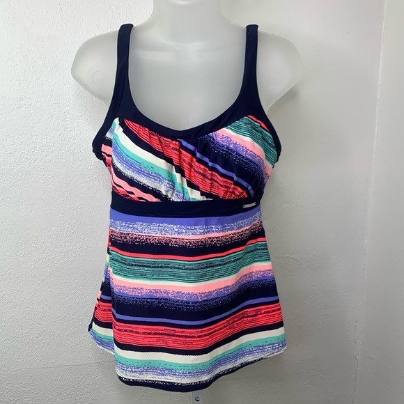 ZeroXPosur Swimwear Colorful Swim Tankini | 12 - Picture 2 of 7